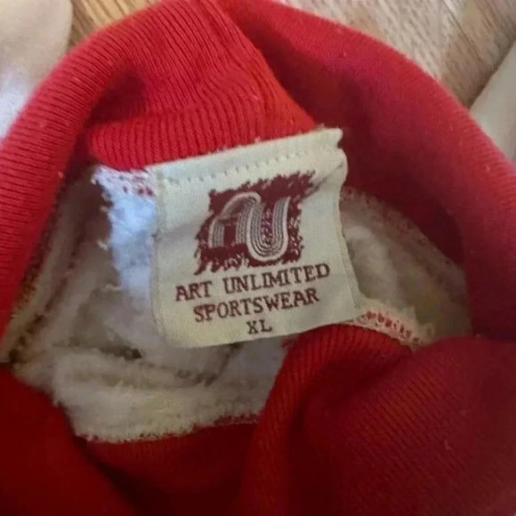 Art Unlimited All Over Maple Leaf Long Sleeve Sweater Size XL - Picture 4 of 5